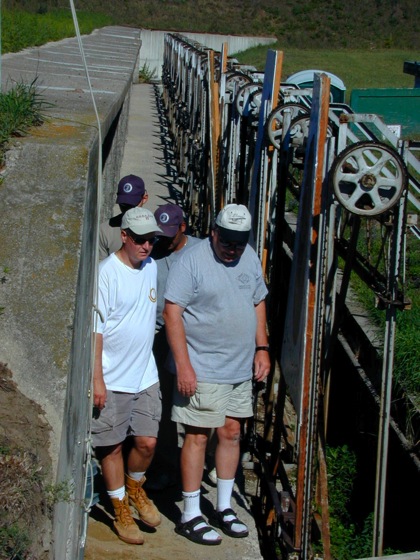 Gary bowman and Jim Bullock in pits